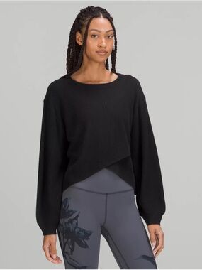 Lululemon Navy Womens Ribbed Pullover Sweater